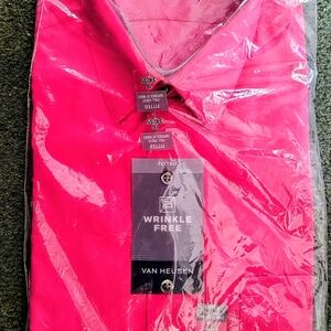 Men's Van Heusen Dress Shirt Wrinkle Free. Large. 16 1/2